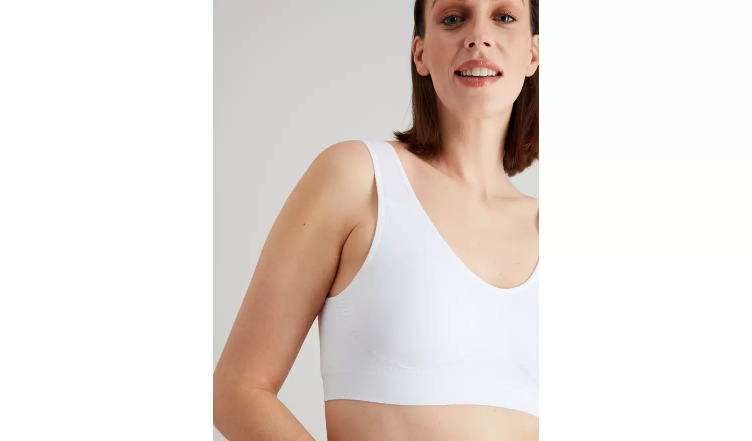 White & Black Seamless Stretch Crop Tops 2 Pack XS