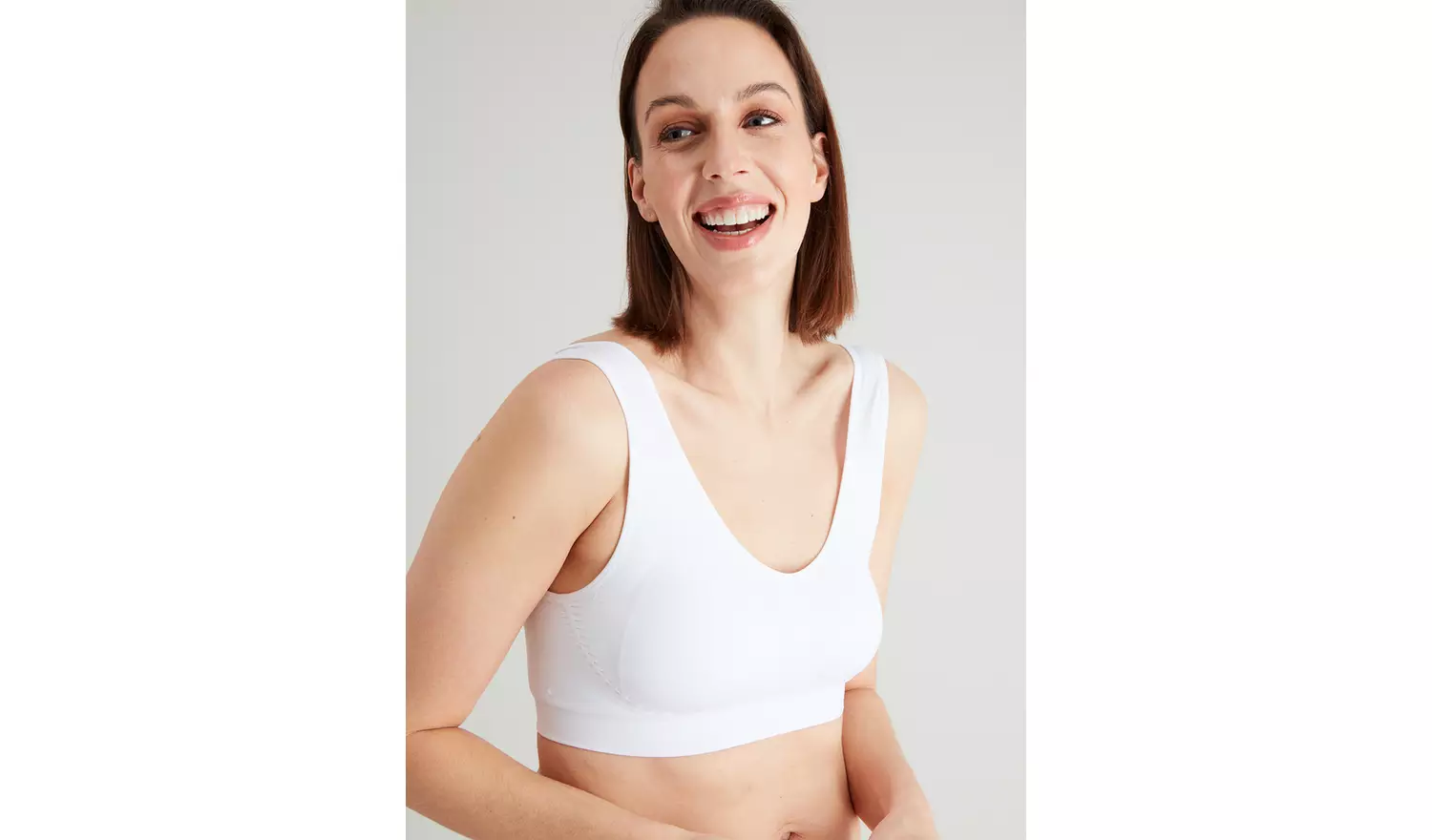 White & Black Seamless Stretch Crop Tops 2 Pack XS