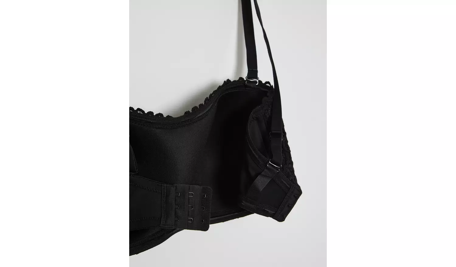 Black Comfort Lace Multiway Bandeau Bra - 12