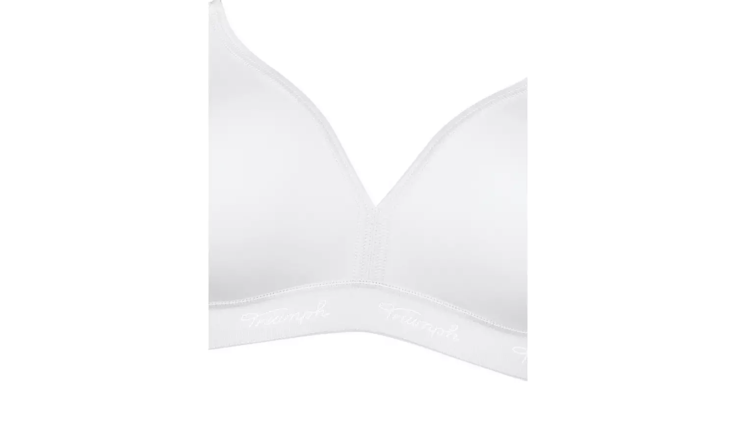 TRIUMPH White Micro Fun Non Wired Bra 40D
