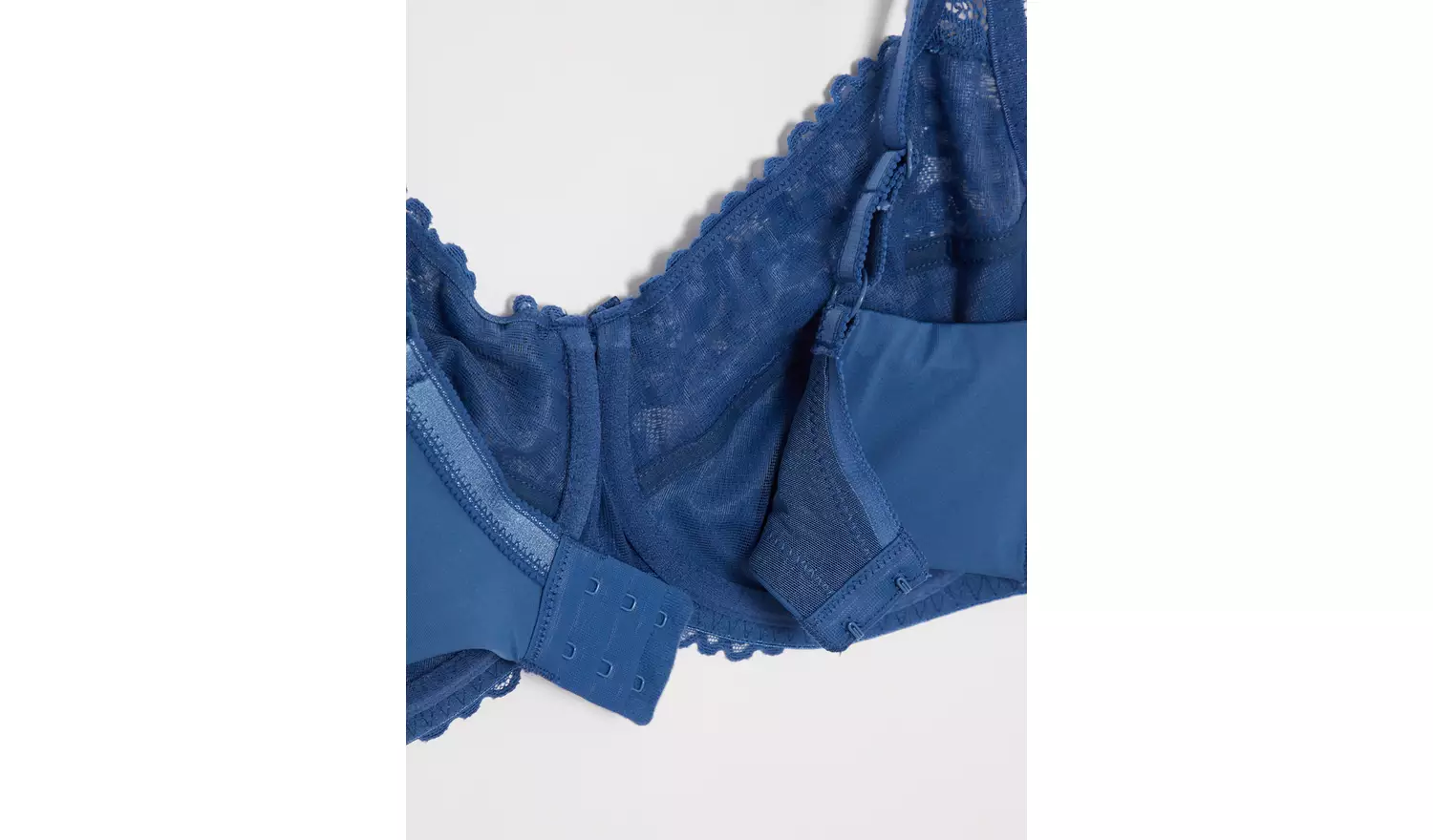 DD+ Navy Recycled Lace Comfort Full Cup Bra - 42GG