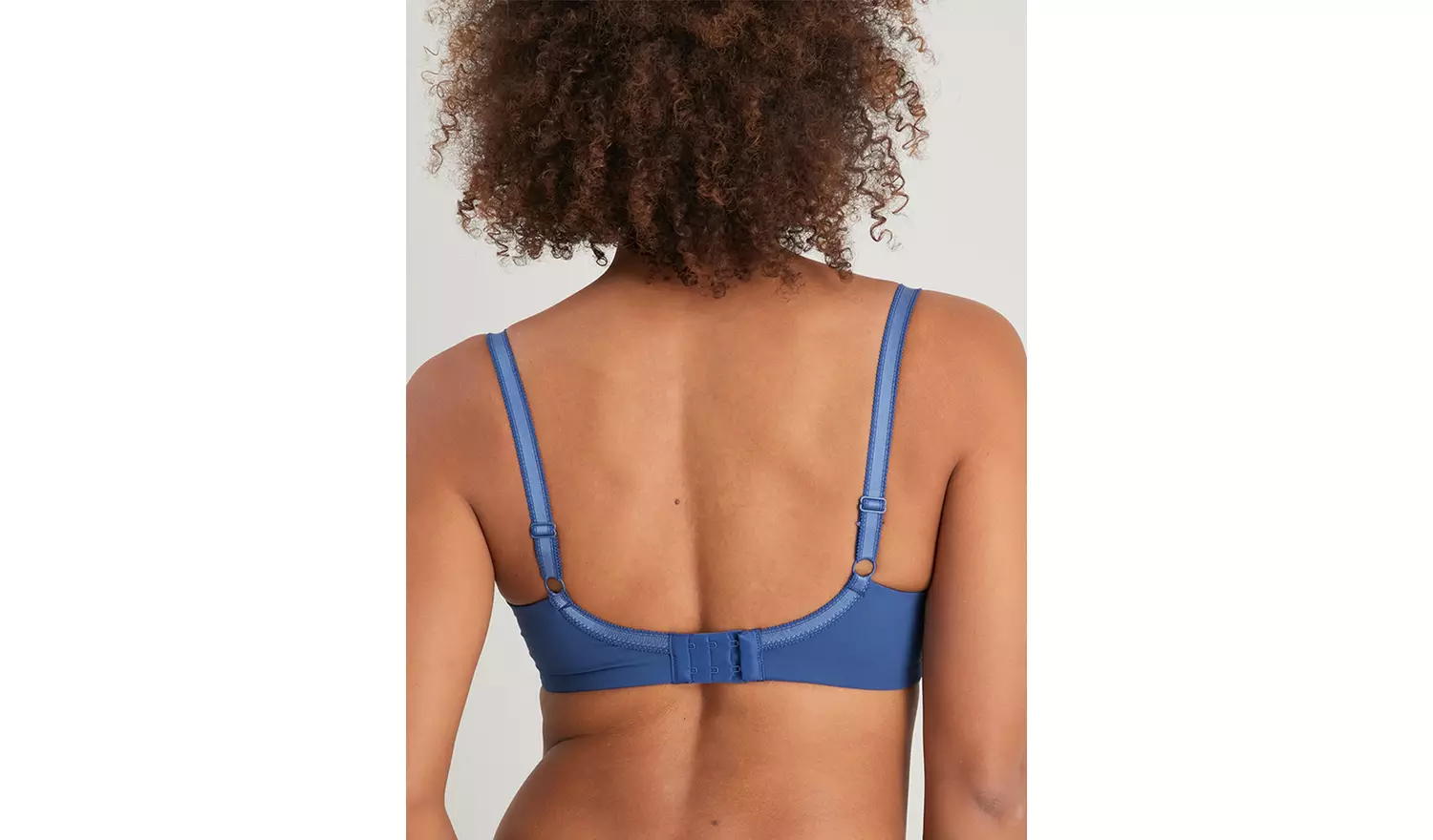 DD+ Navy Recycled Lace Comfort Full Cup Bra - 36G