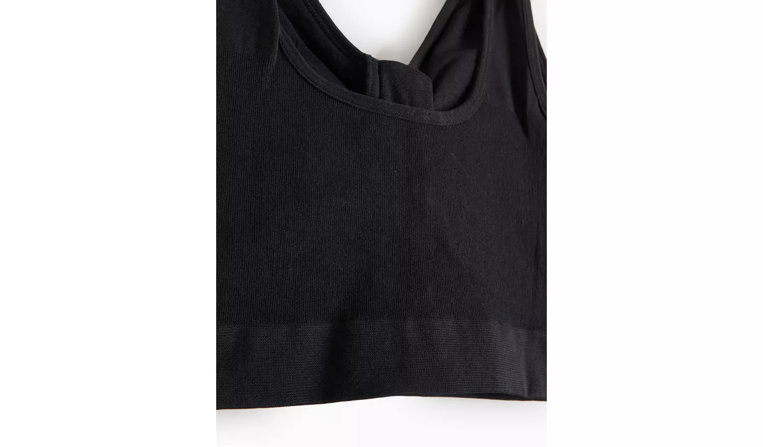 Black Seamless Stretch Zip Front Crop Top XXXL