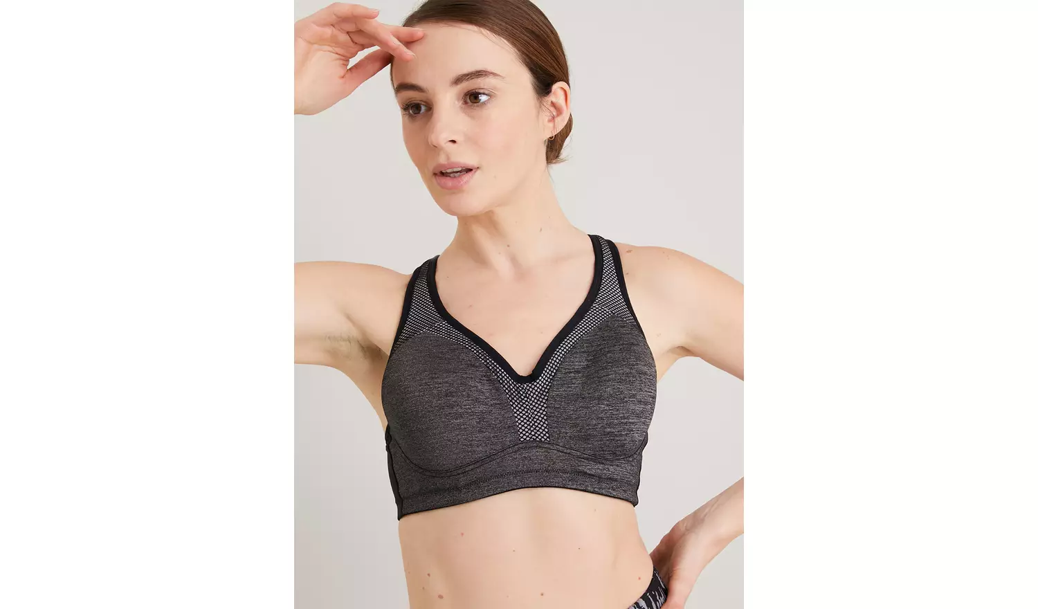 A-DD Active Grey High Impact Sports Bra - 32C