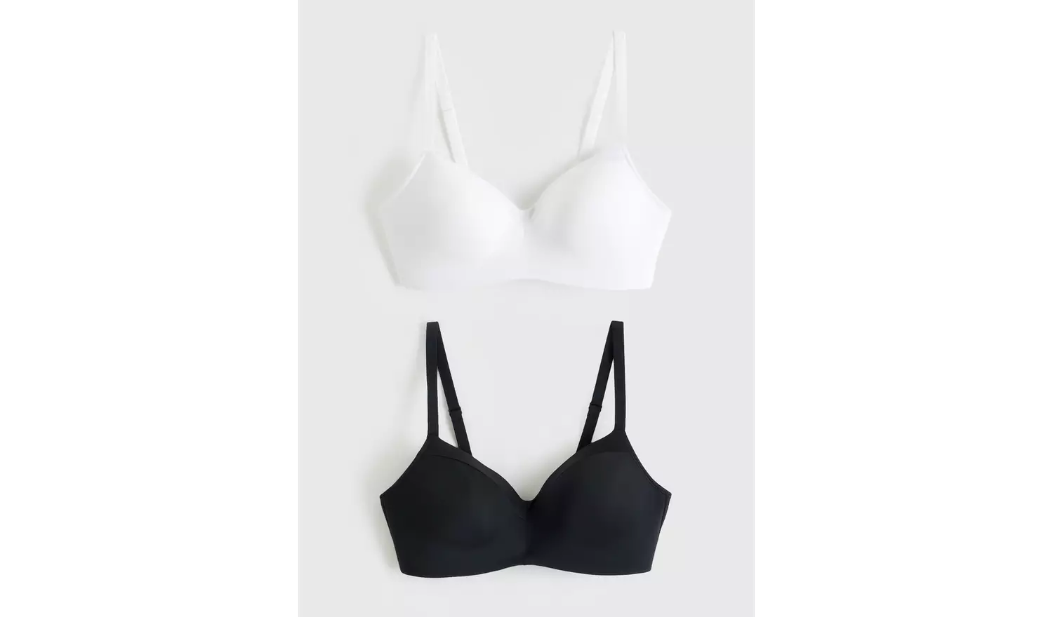 Non Wired T-Shirt Balcony Bra 2 Pack 34DD