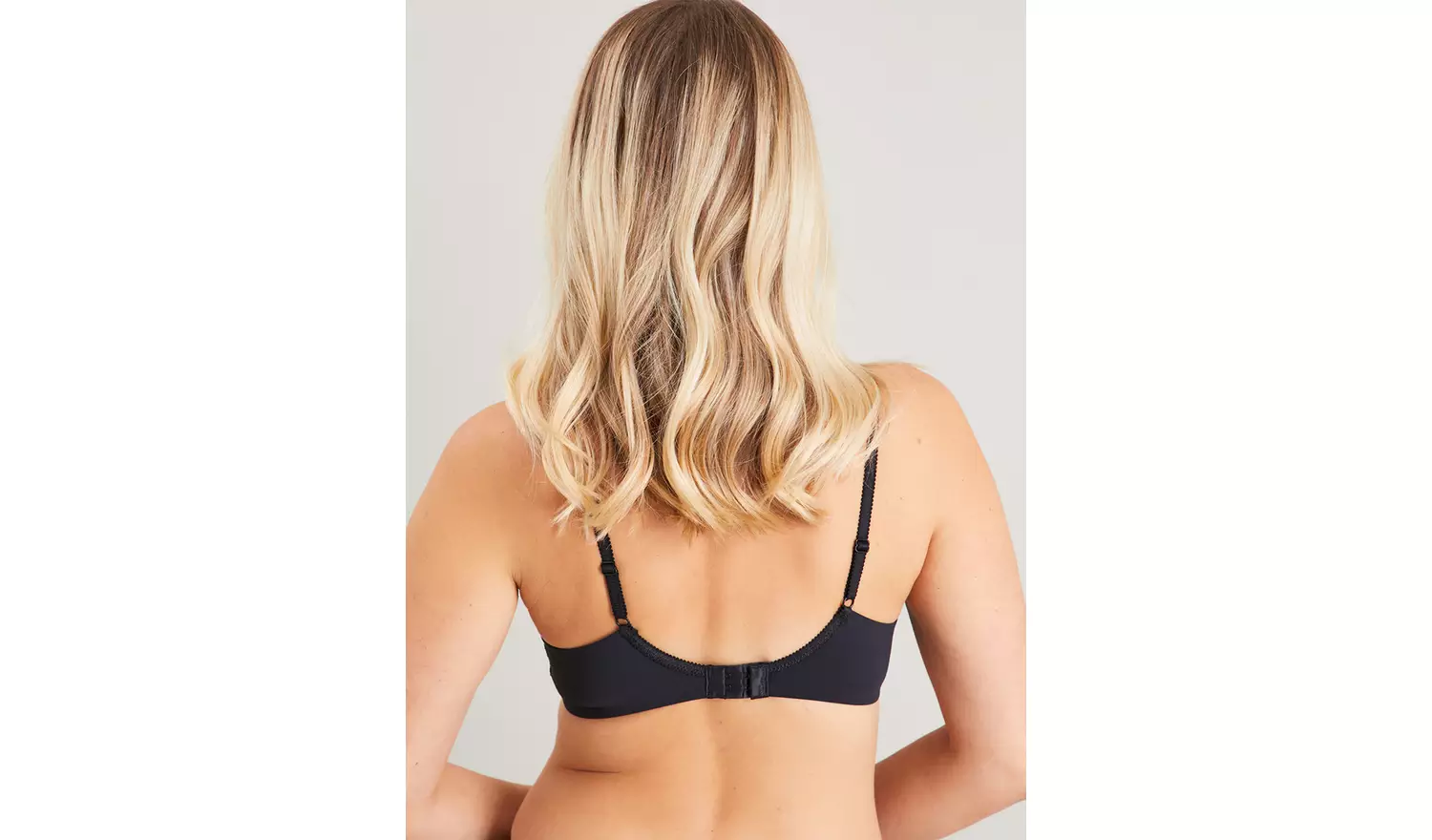 Black Recycled Lace Full Cup Comfort Bra - 44C