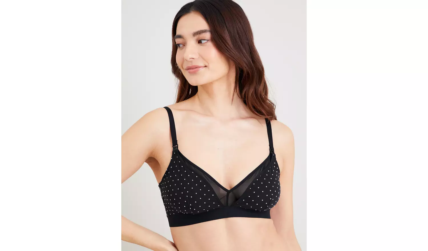 A-E MATERNITY Supersoft Flocked Nursing Bras 2 Pack 38D