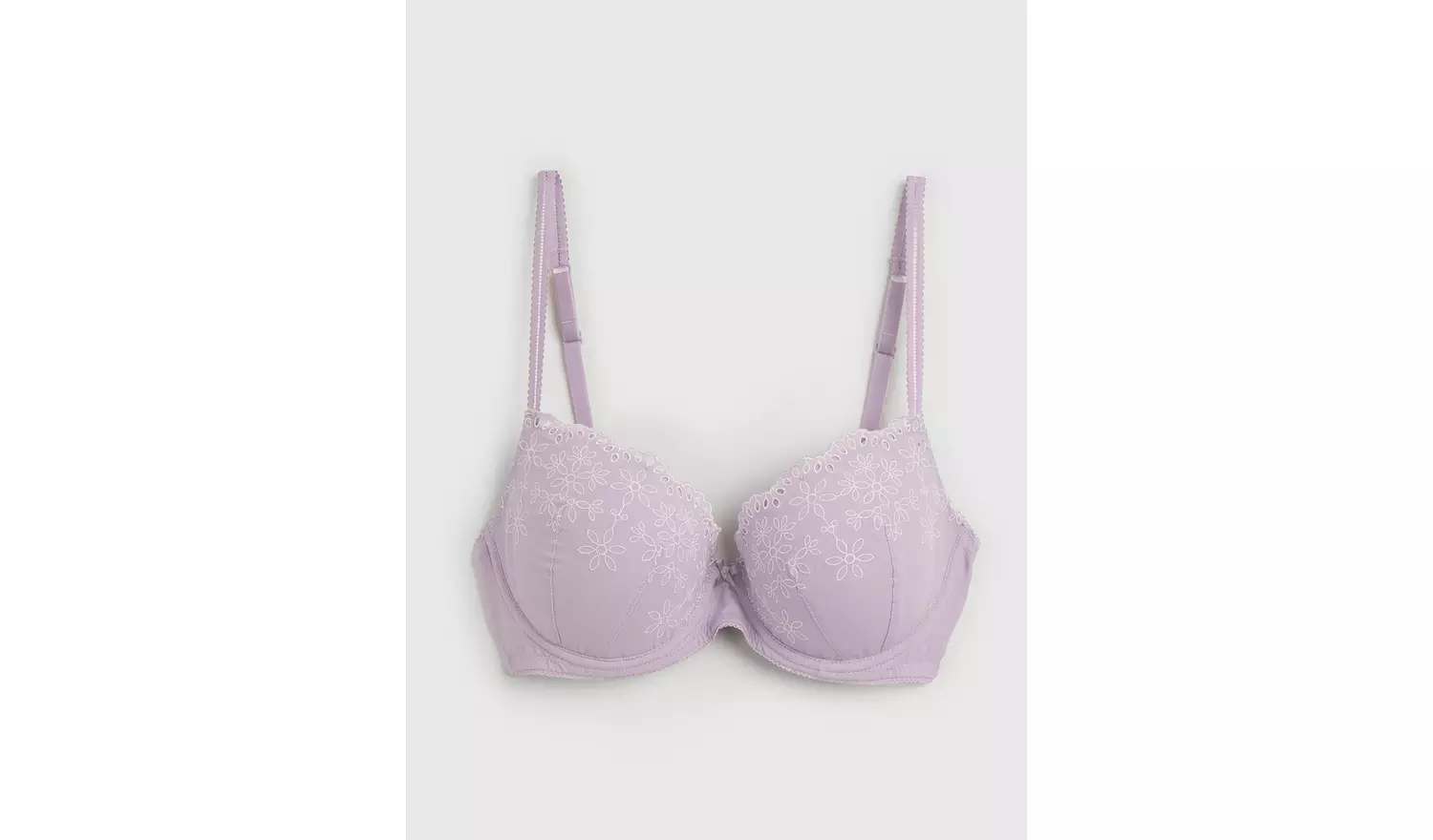A-GG Lilac Broderie Full Cup Padded Bra - 38GG
