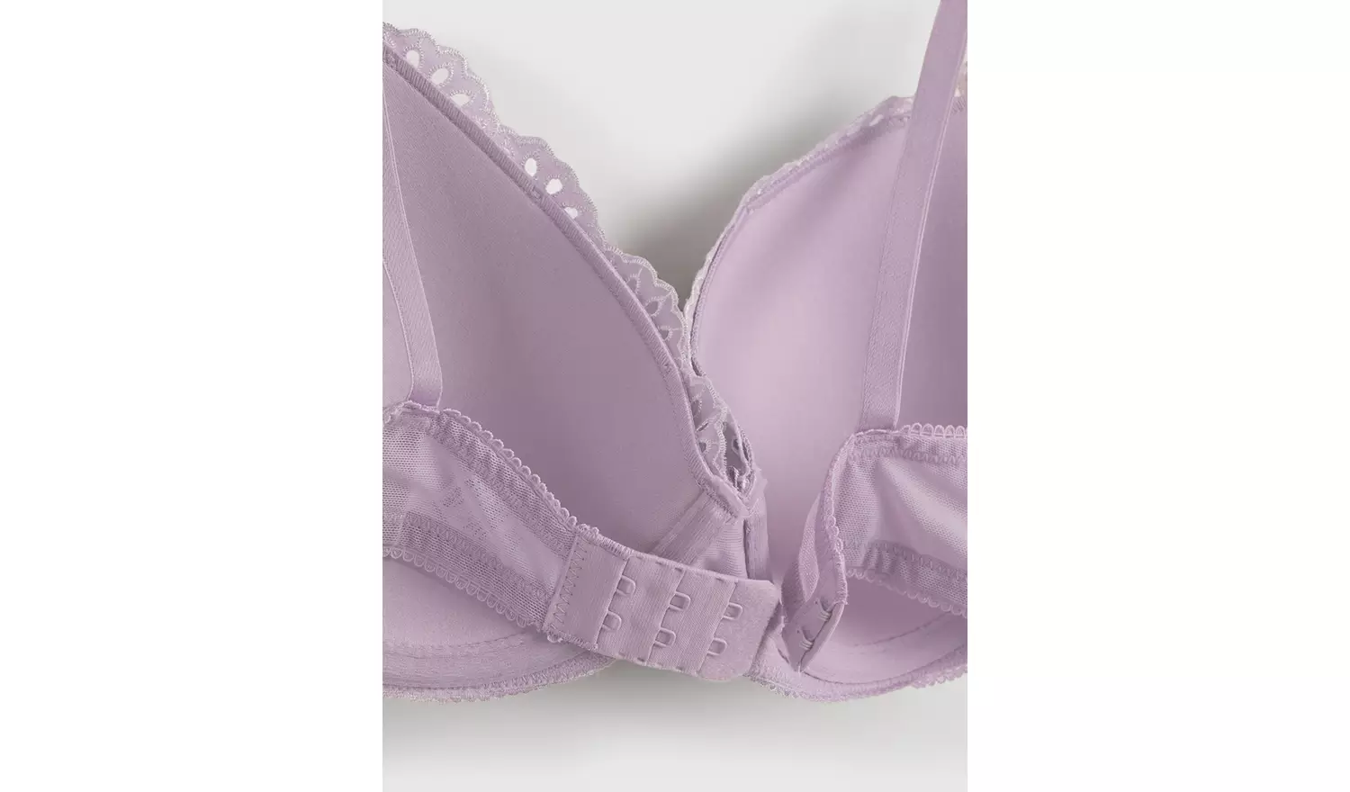 A-GG Lilac Broderie Full Cup Padded Bra - 38GG
