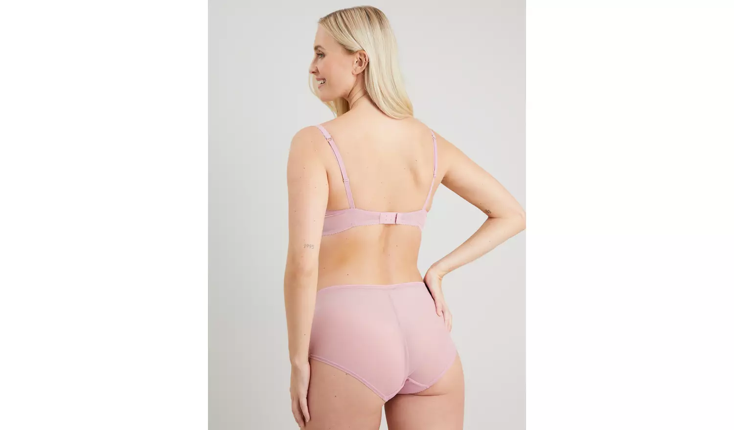 A-GG Lilac Broderie Full Cup Padded Bra - 38GG