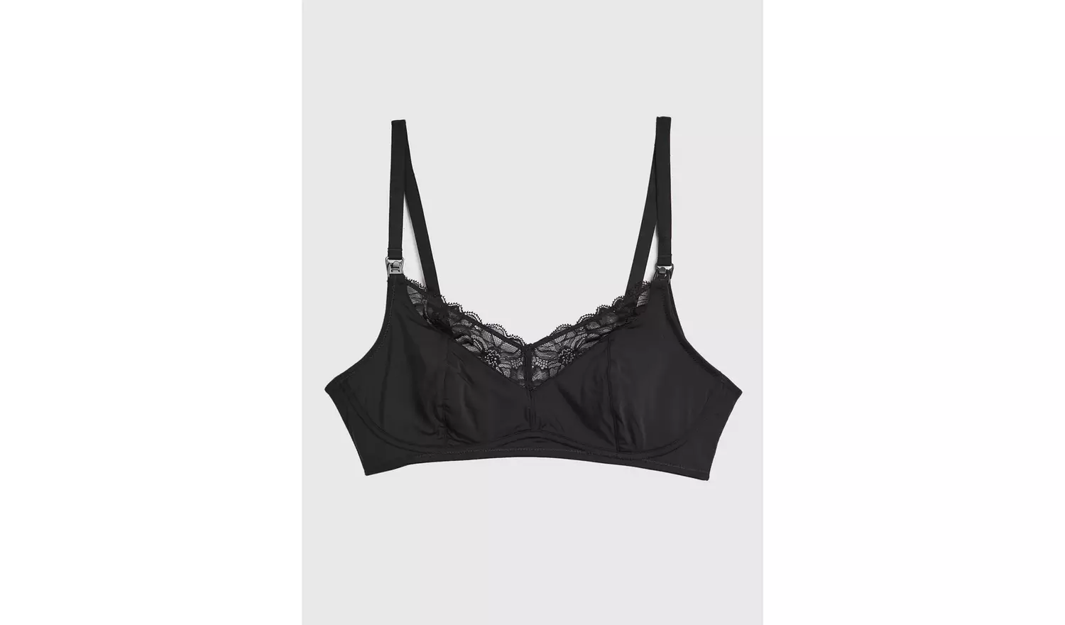 A-GG MATERNITY Black Supersoft Nursing Bra - 34D