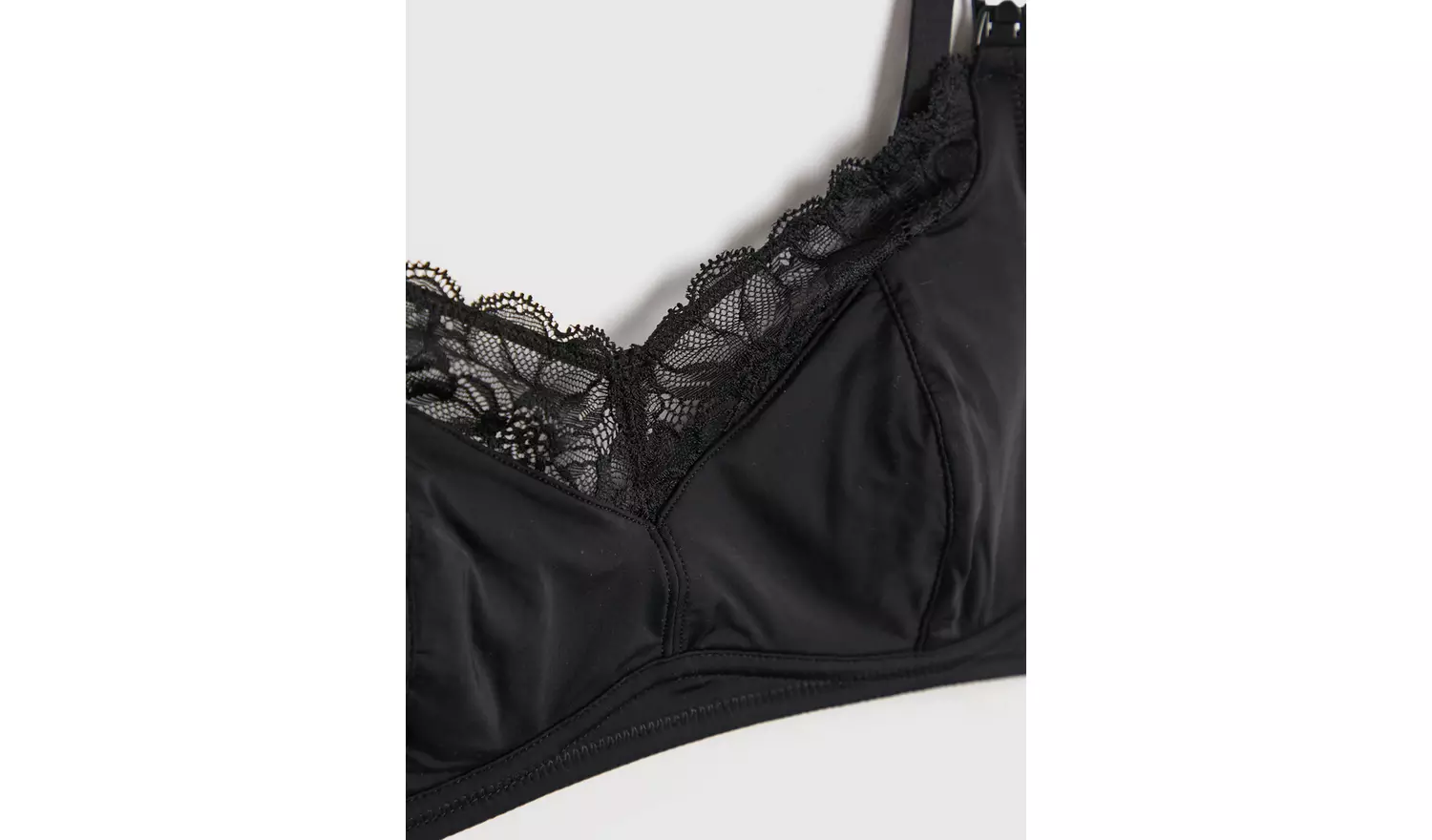 A-GG MATERNITY Black Supersoft Nursing Bra - 36F