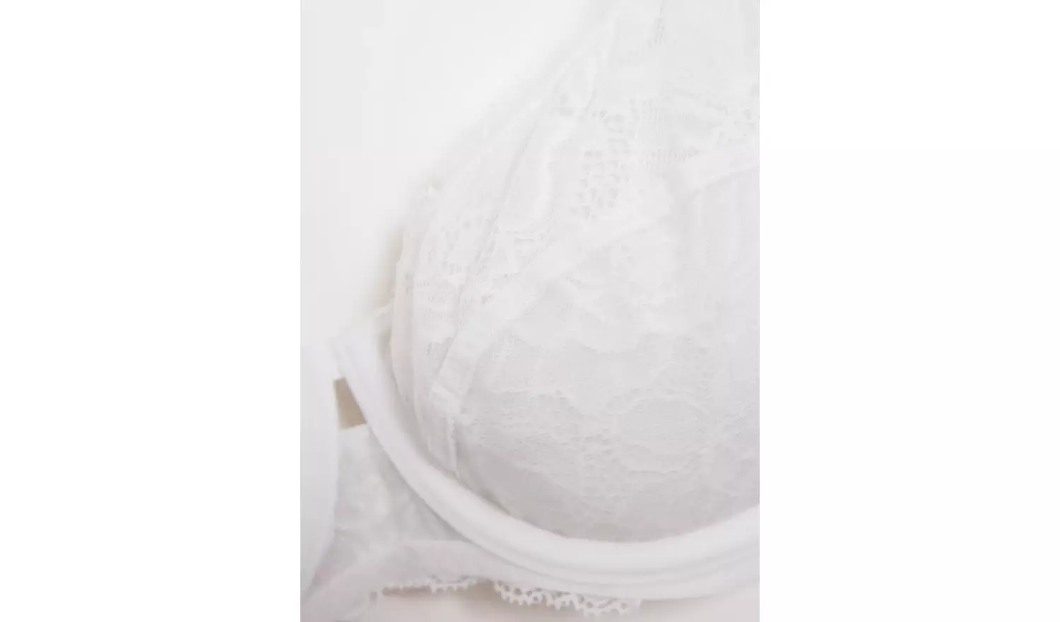 White Recycled Lace Full Cup Comfort Bra - 40G