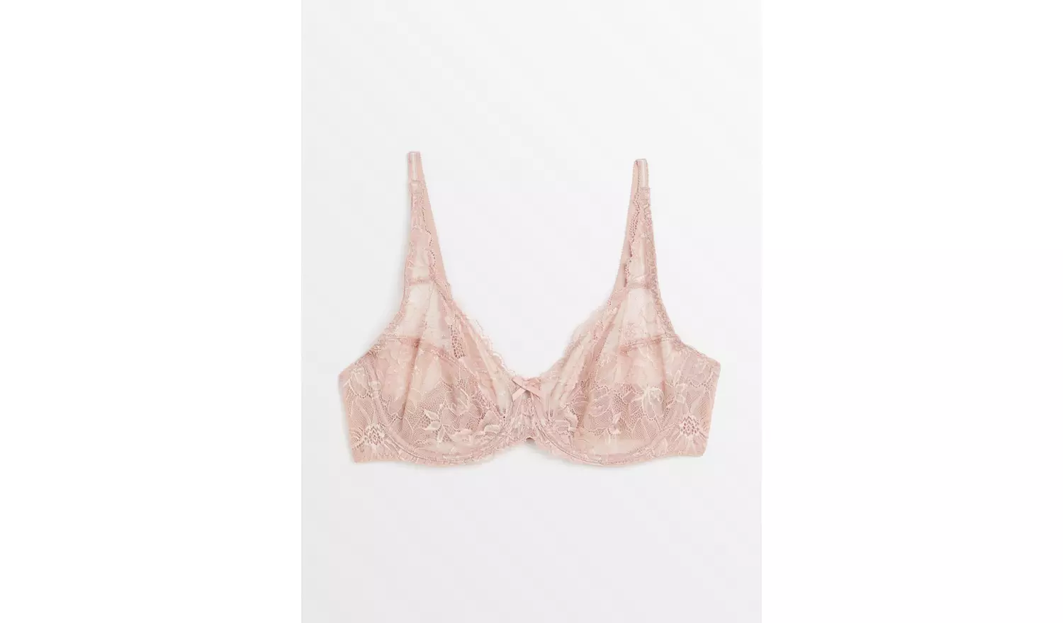 Mink Floral Lace Underwired Bra 34F