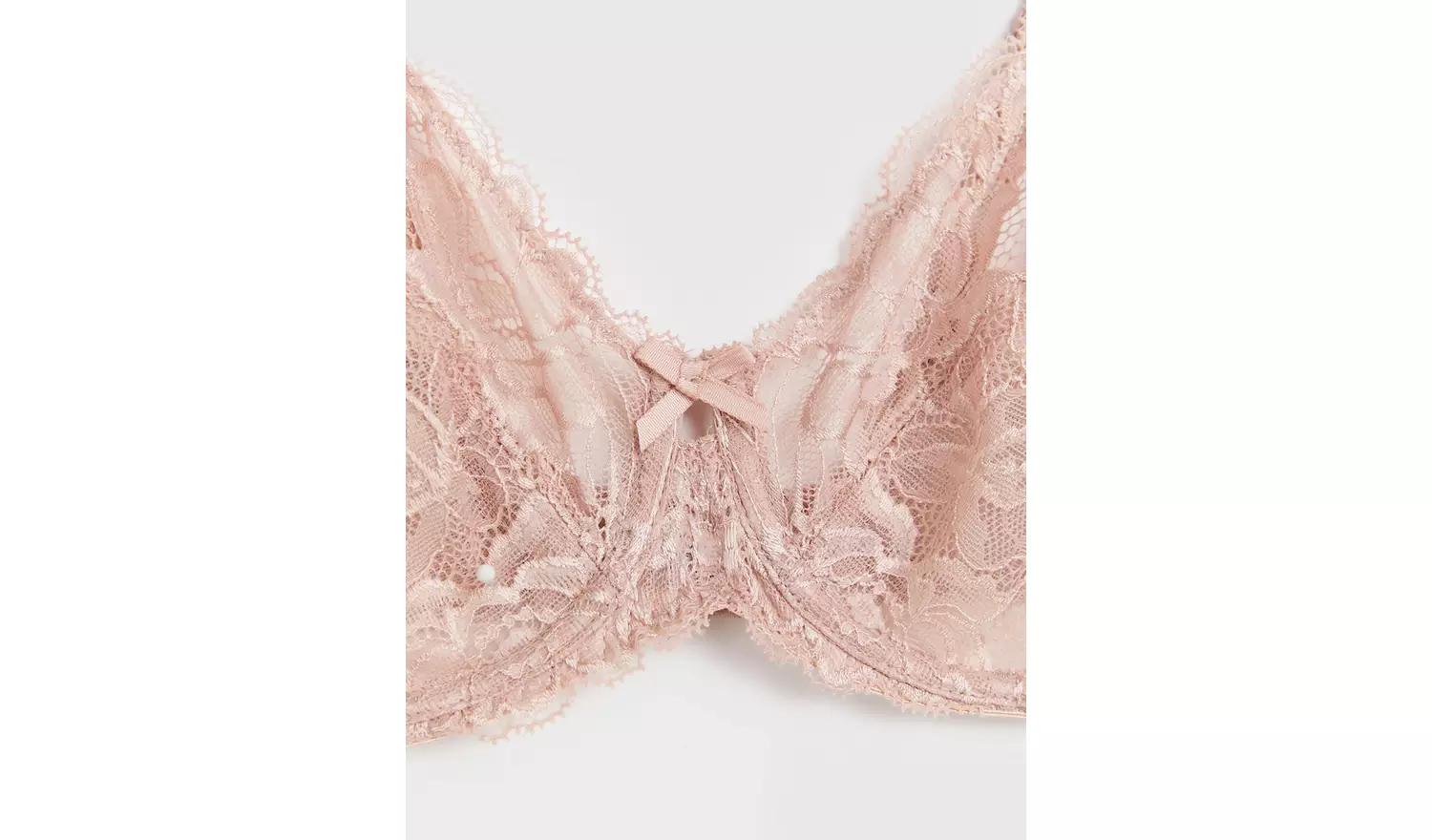 Mink Floral Lace Underwired Bra 32GG