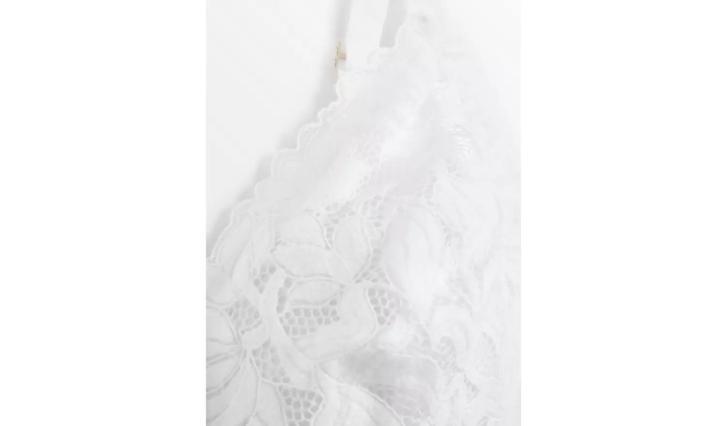 DD+ White Lace Non-Wired Bra 40GG
