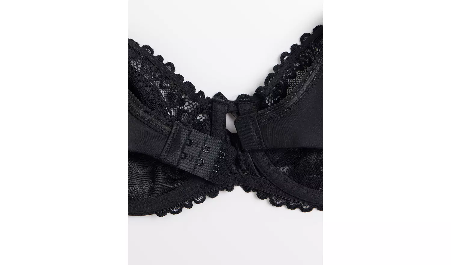 Black Lace Full Cup Underwired Bra 40DD