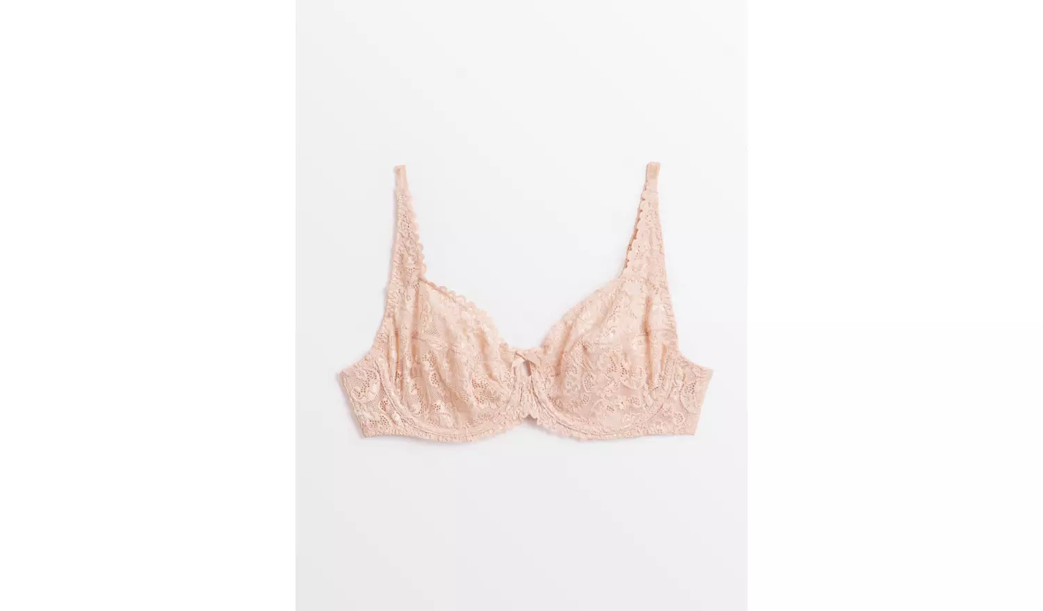 Beige Comfort Lace Underwired Bra 36E