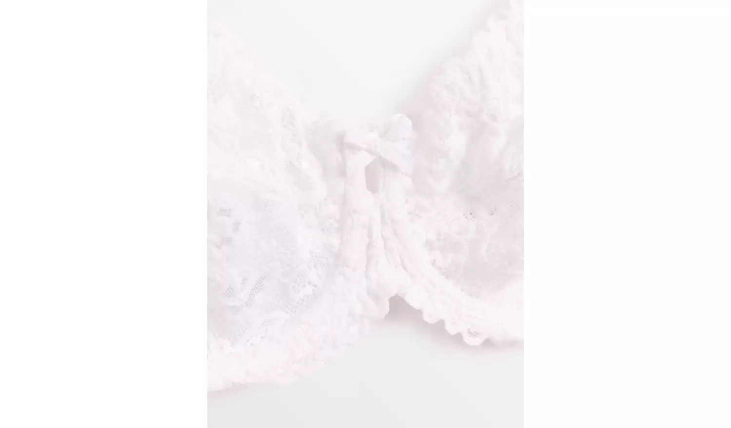 White Floral Lace Underwired Bra 32E