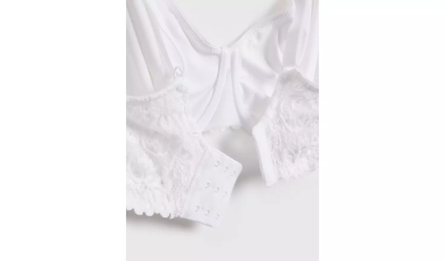 DD+ White Dual Moulded Lace Padded Bra 38GG