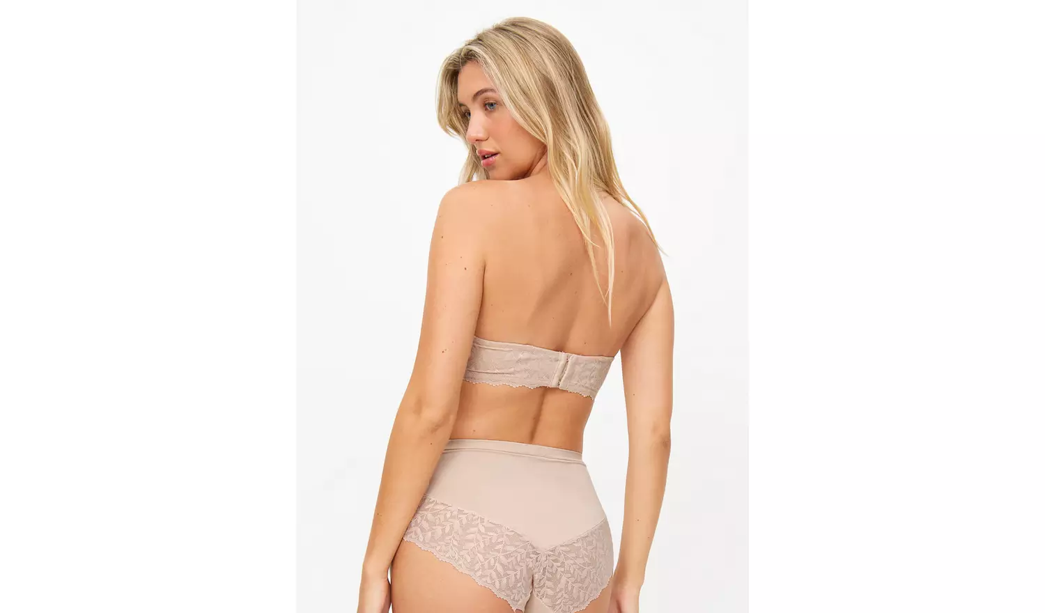 Beige Multiway Soft Cup Balcony Bra 34A