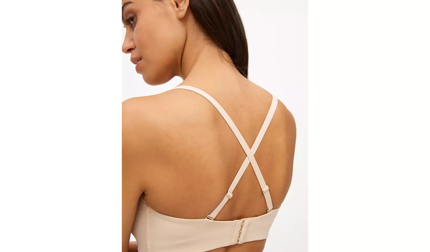 Beige Plunge Multiway Moulded Bra 34B