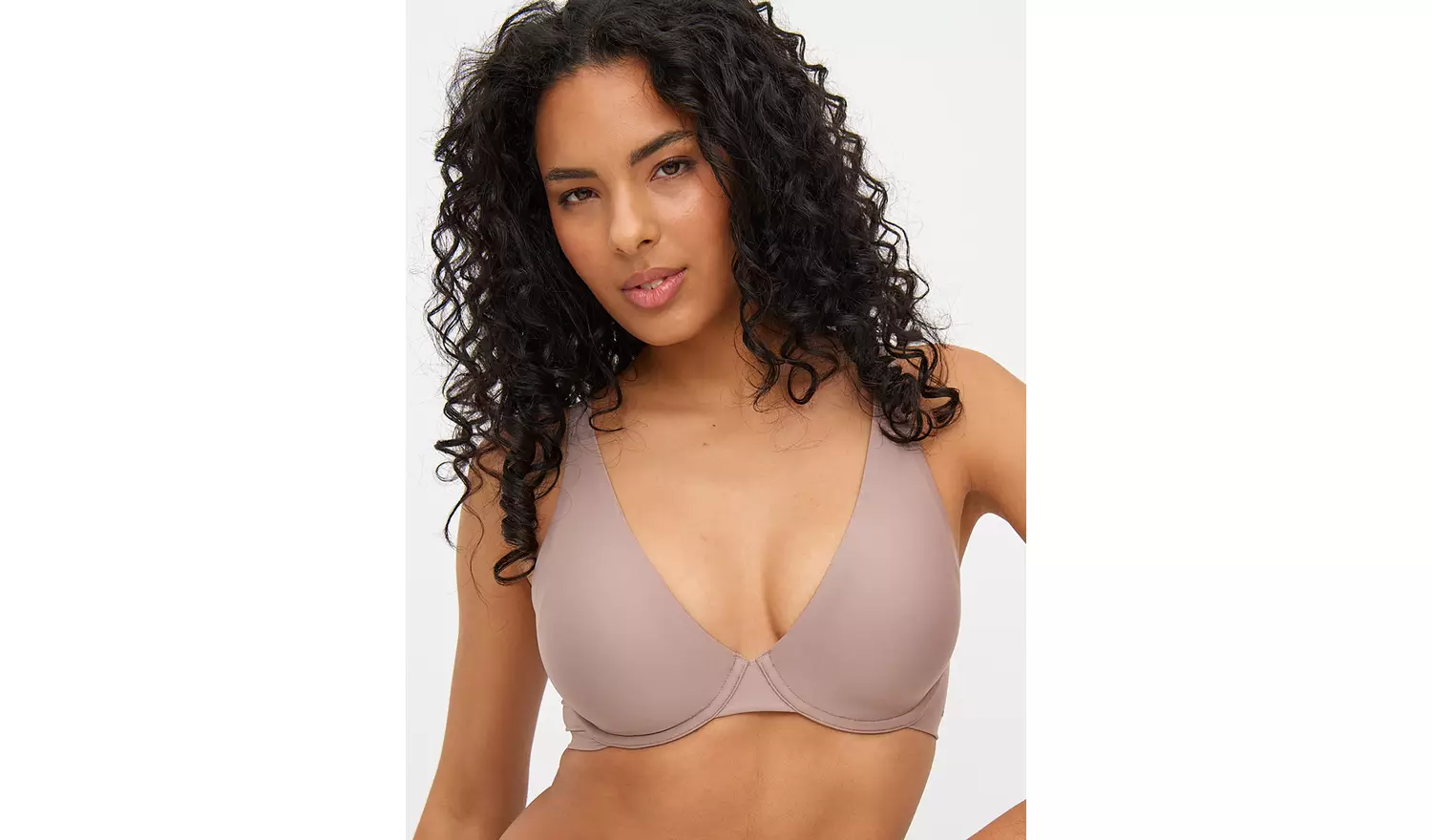 Flexform™ Taupe Non Padded Plunge Bra 40C