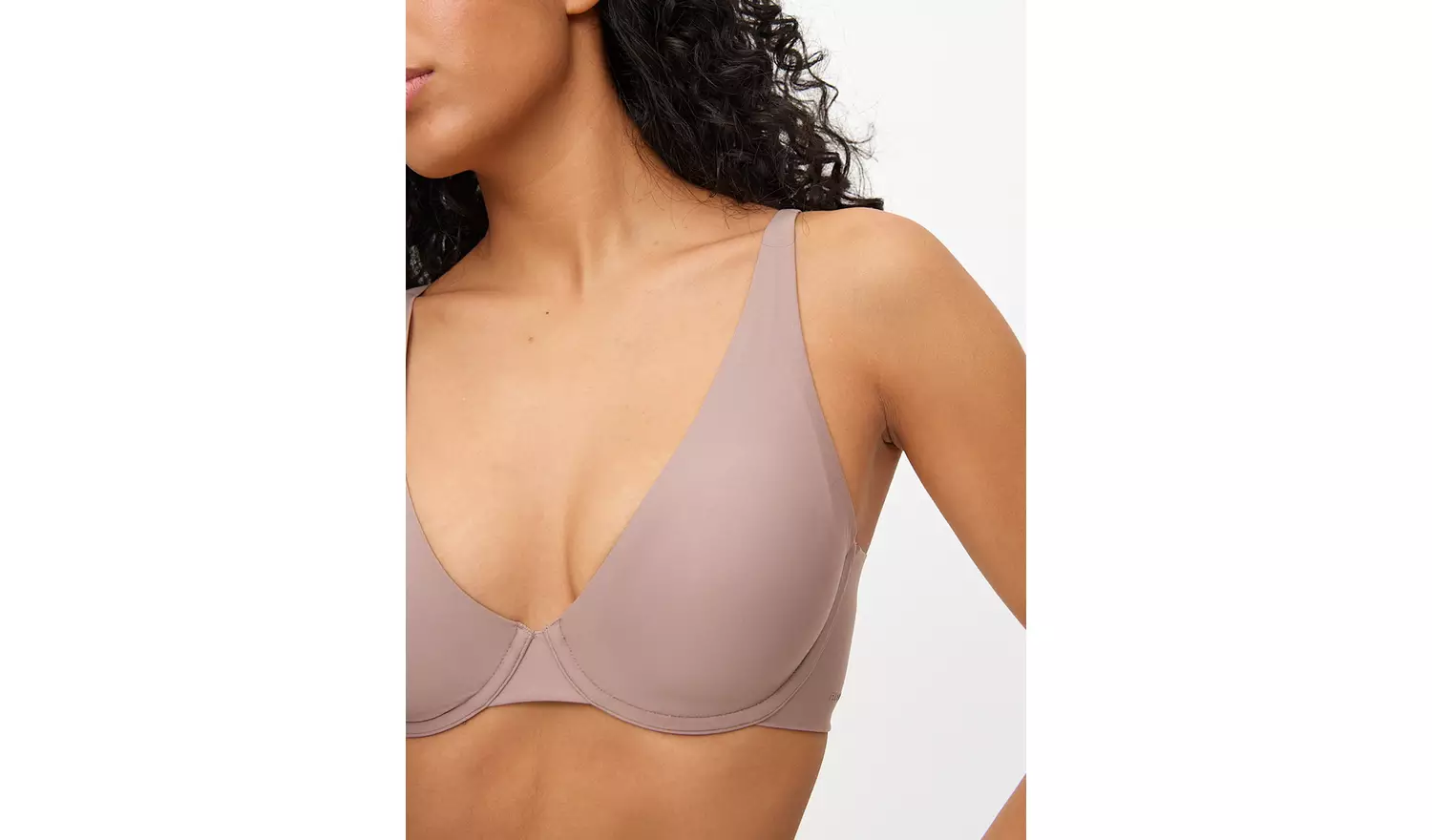 Flexform™ Taupe Non Padded Plunge Bra 42C
