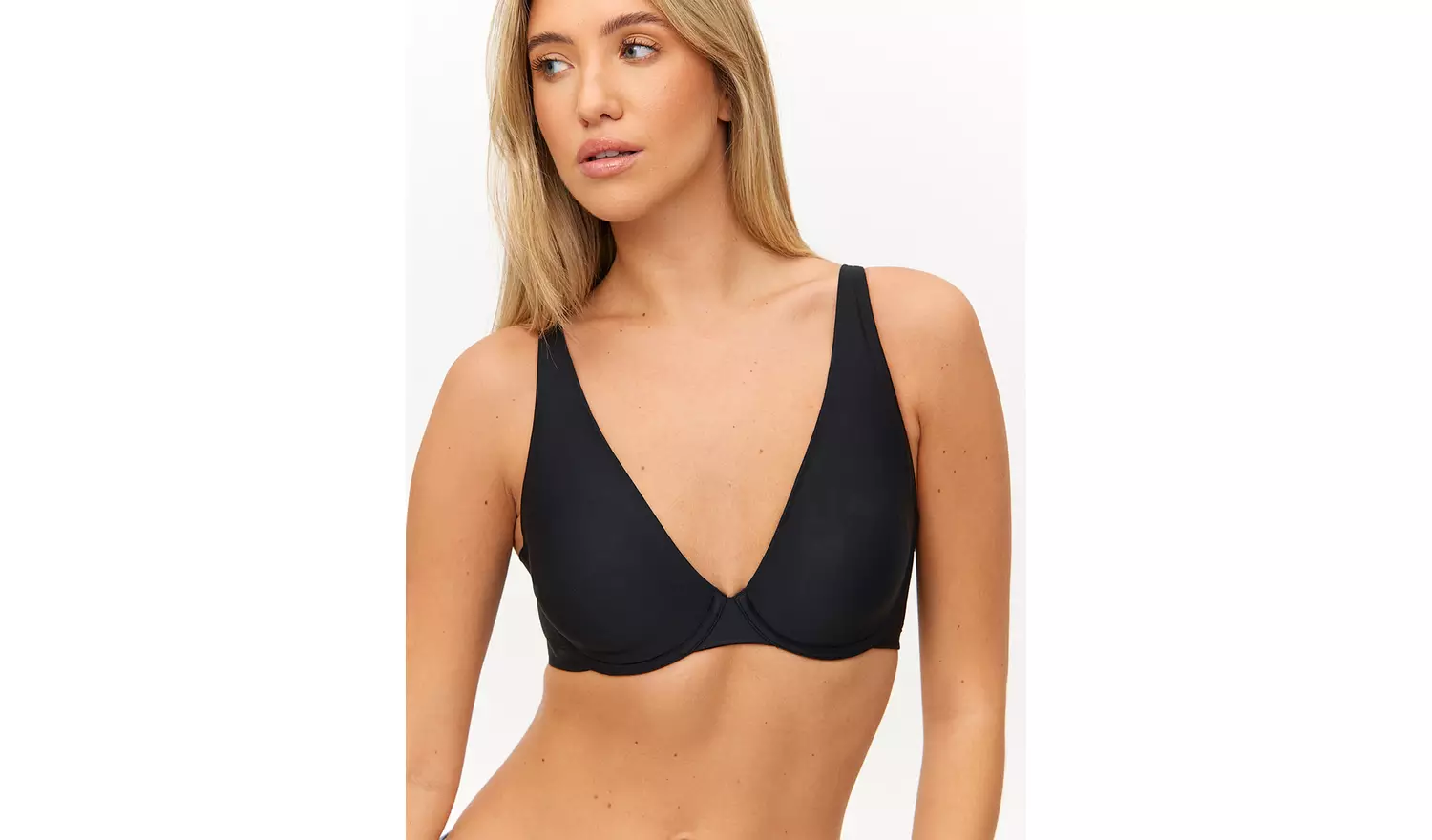 Flexform™ Black Non Padded Plunge Bra 40C
