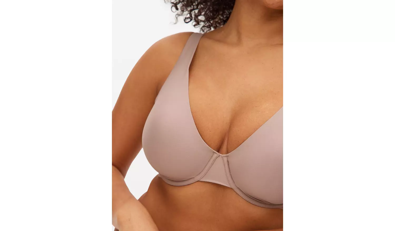 DD+ Flexform™ Taupe Non Padded Plunge Bra40F