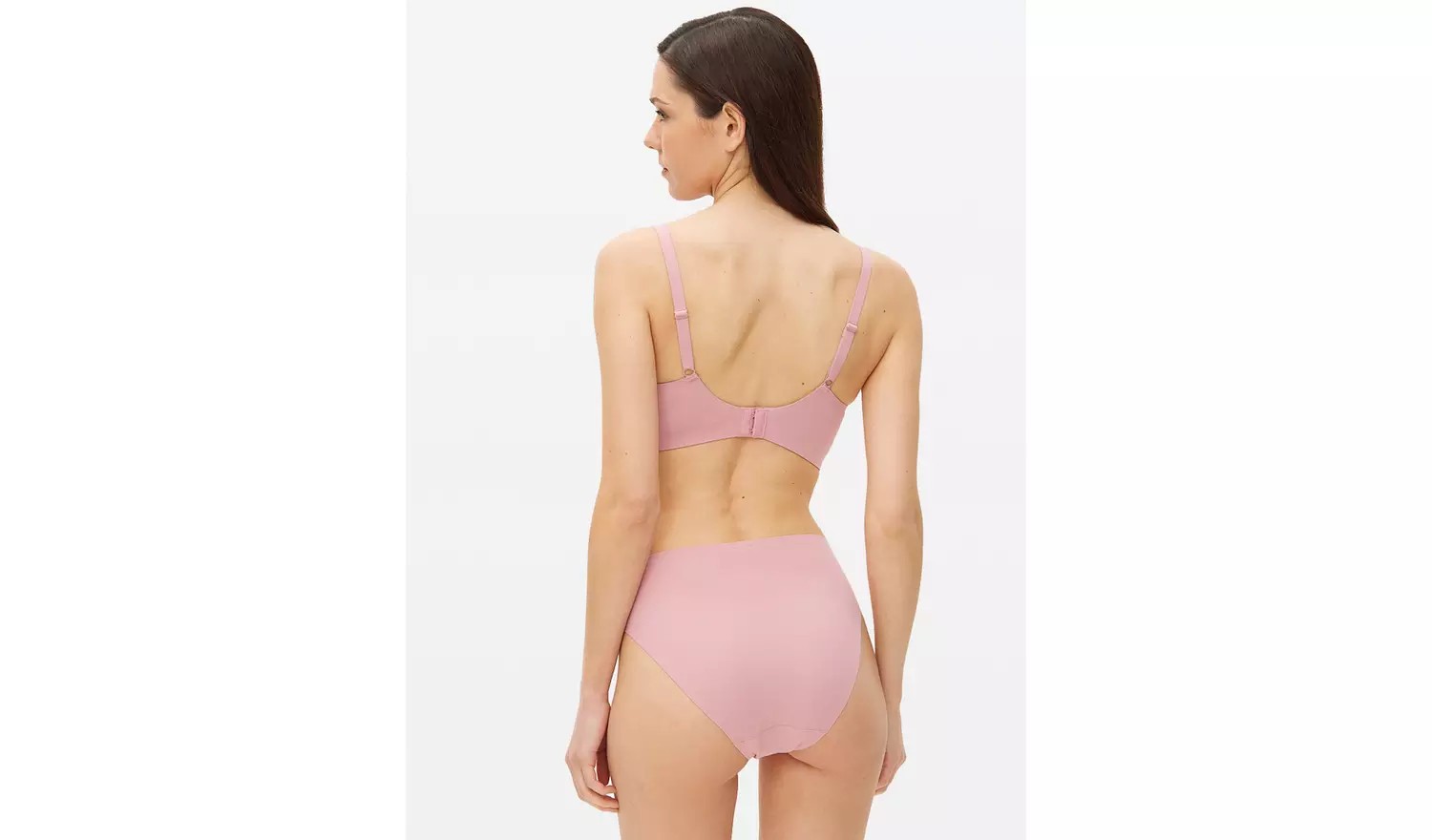 Flexform™ Pink High Apex Bonded Plunge Bra XS