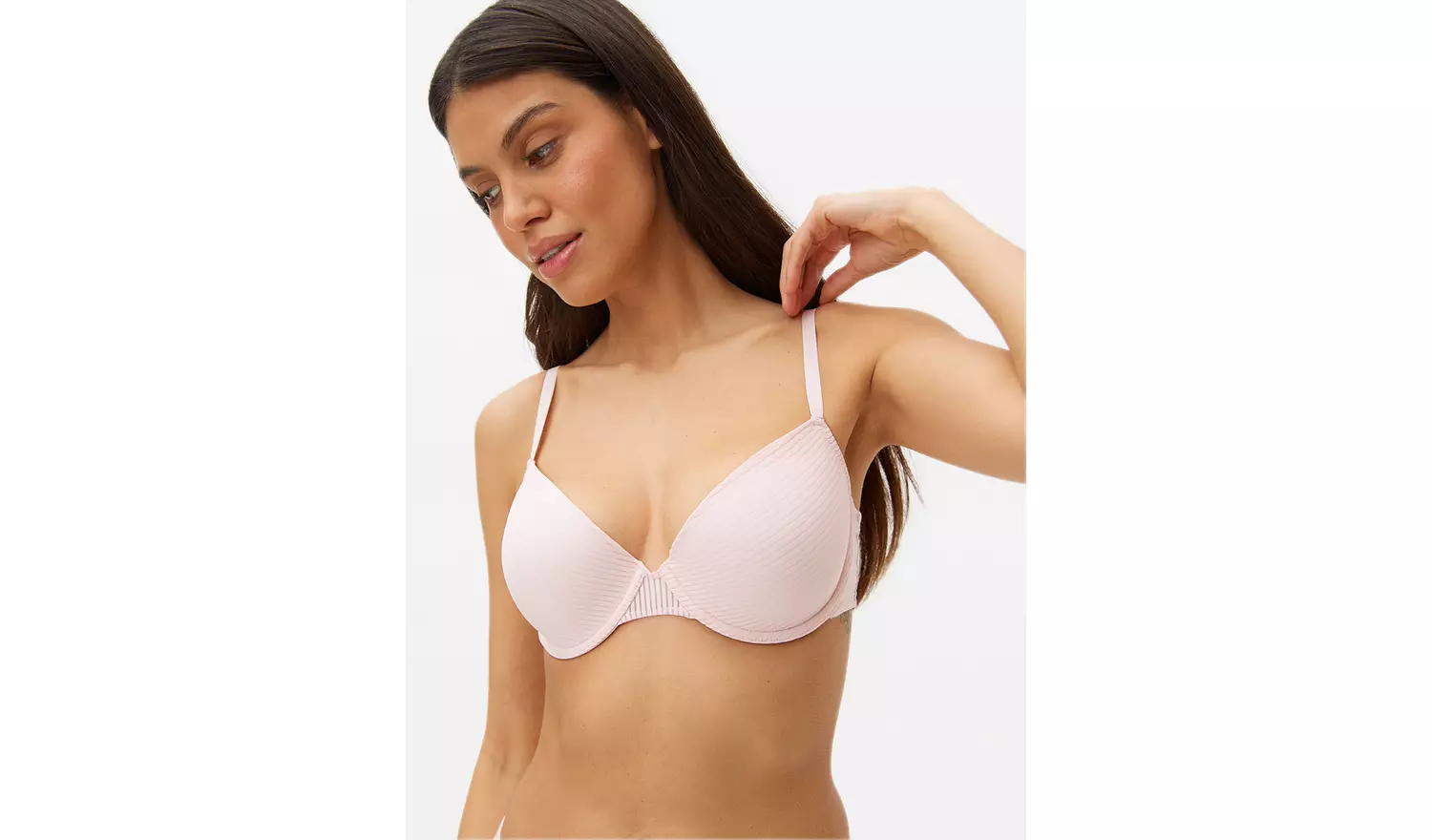 Pink & Blue Stripe Mesh T-Shirt Bra 2 Pack 38E