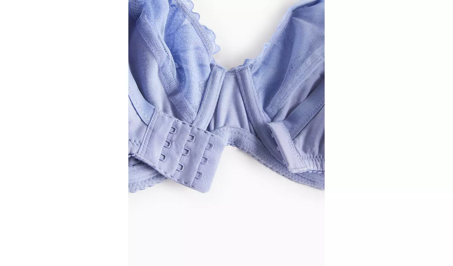 DD+ Blue Lace Underwired Full Cup Bra 40G