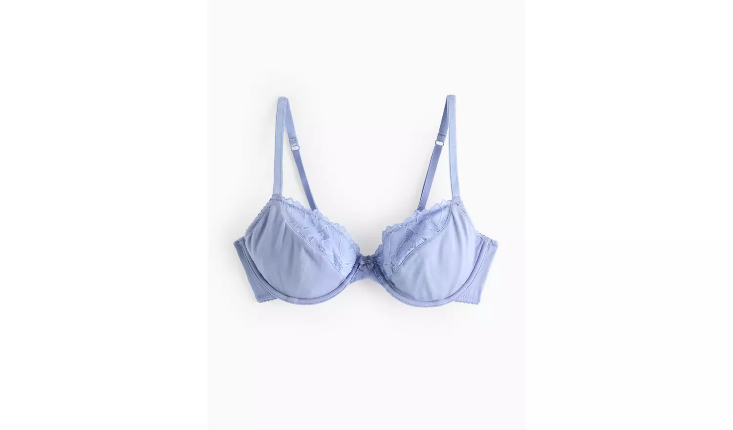 Cottonform™ Blue Lace Underwired Full Cup Bra 34C