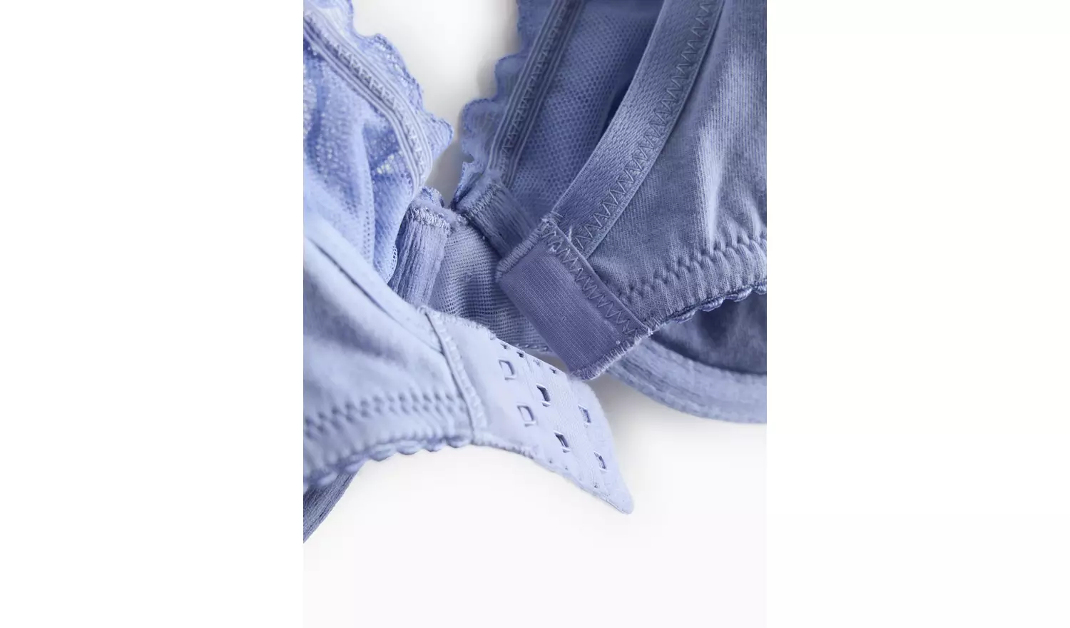 Cottonform™ Blue Lace Underwired Full Cup Bra 34C