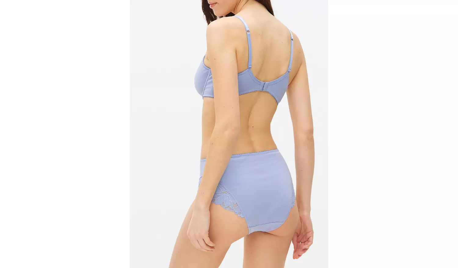 Cottonform™ Blue Lace Underwired Full Cup Bra 32D