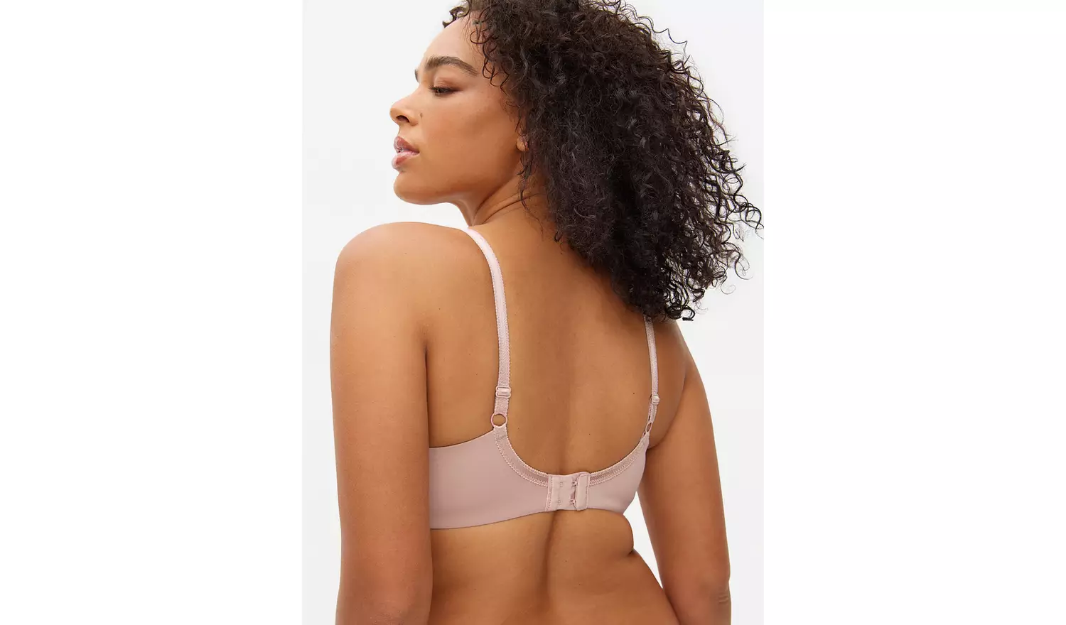 DD+ Mink Floral Lace Non-Padded Underwired Bra 38G