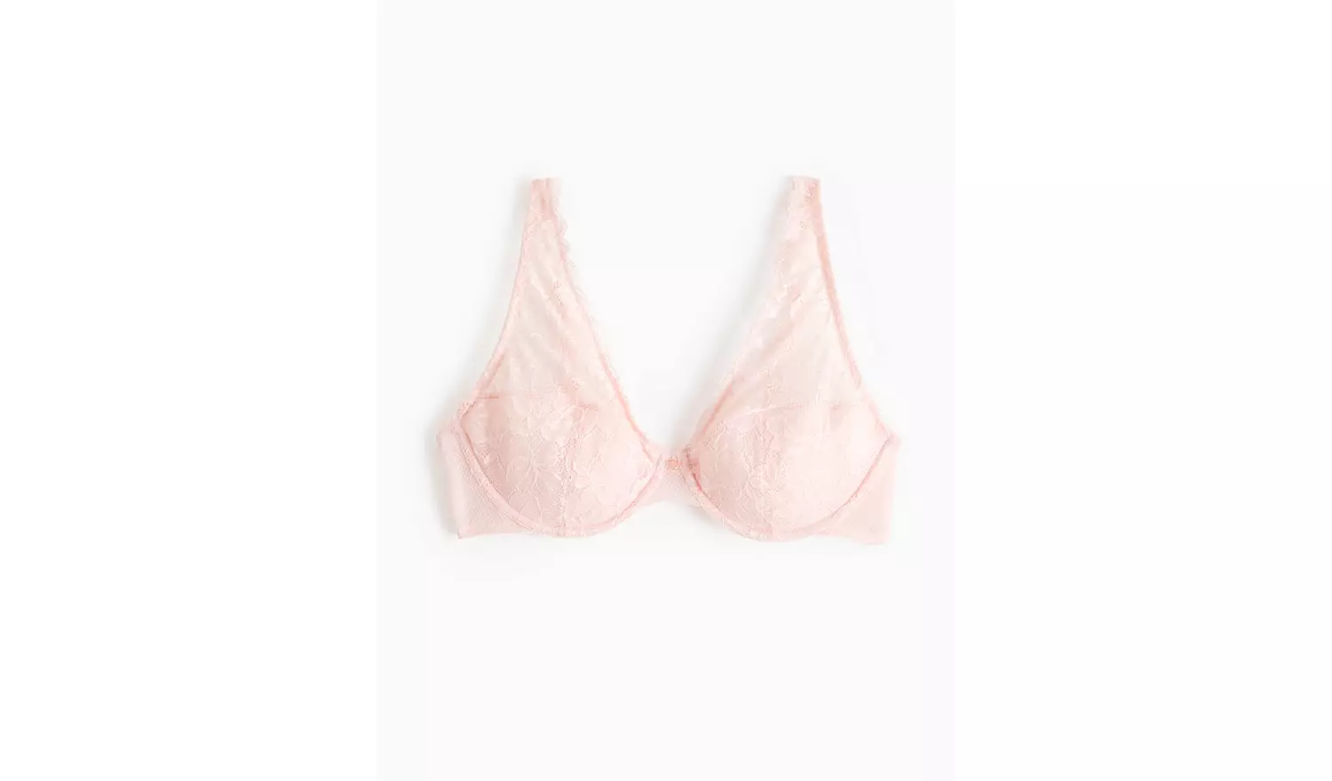 Pink Floral Lace Underwired Bra 38E