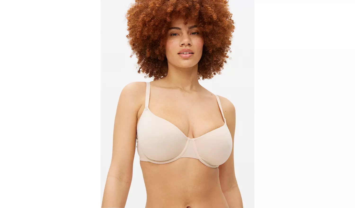 DD+ Beige & White Moulded T-Shirt Bra 2 Pack 40GG