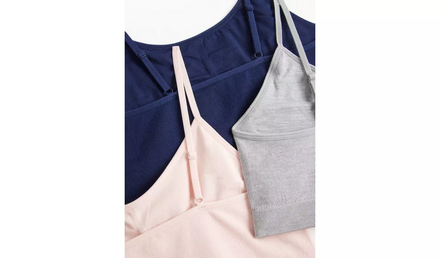 Seamfree Ribbed Crop Top 3 Pack L