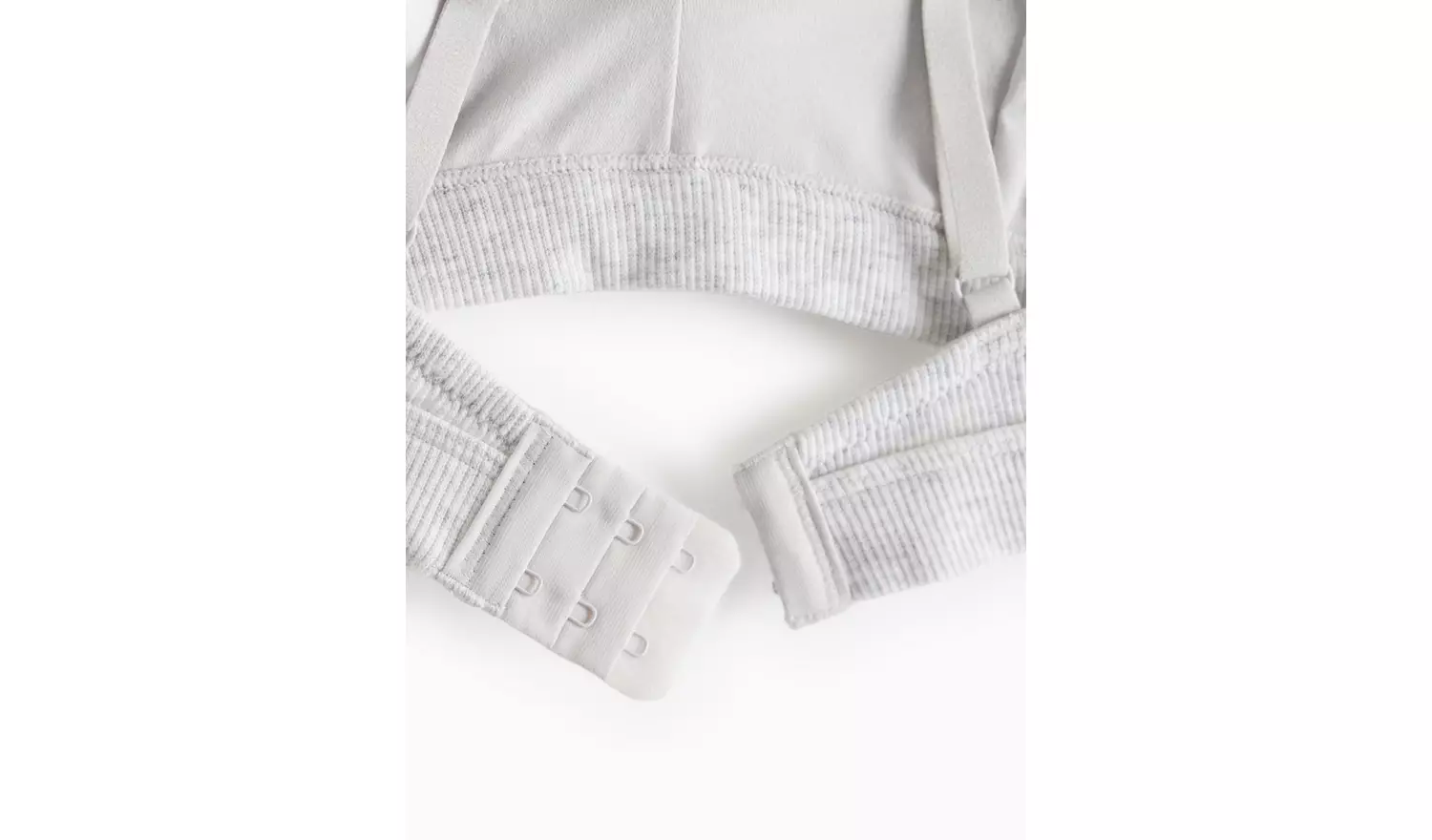 Cottonform™ Grey Marl Ribbed Bralette 10