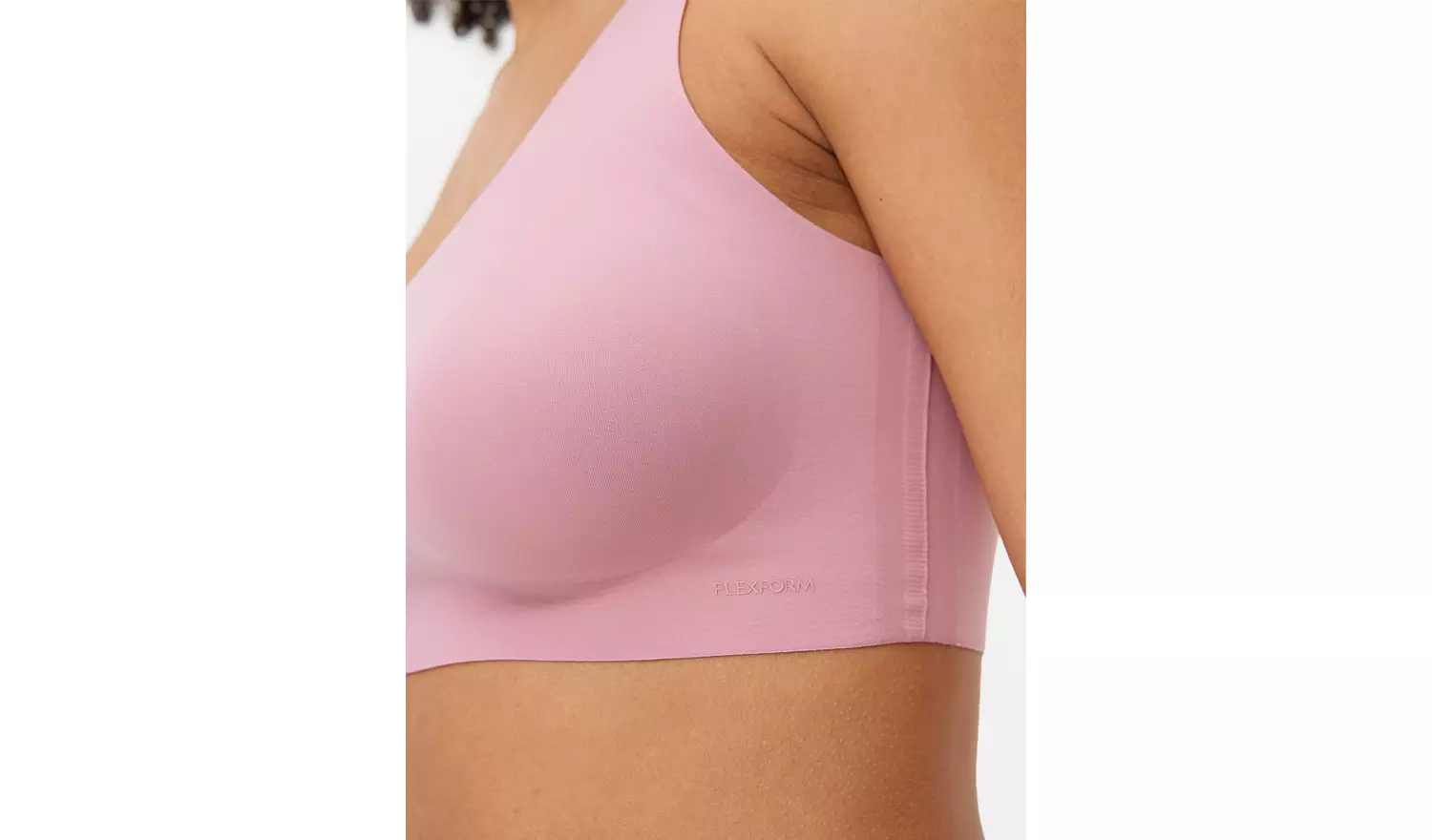 Flexform™Pink Bonded Padded Crop TopXXL