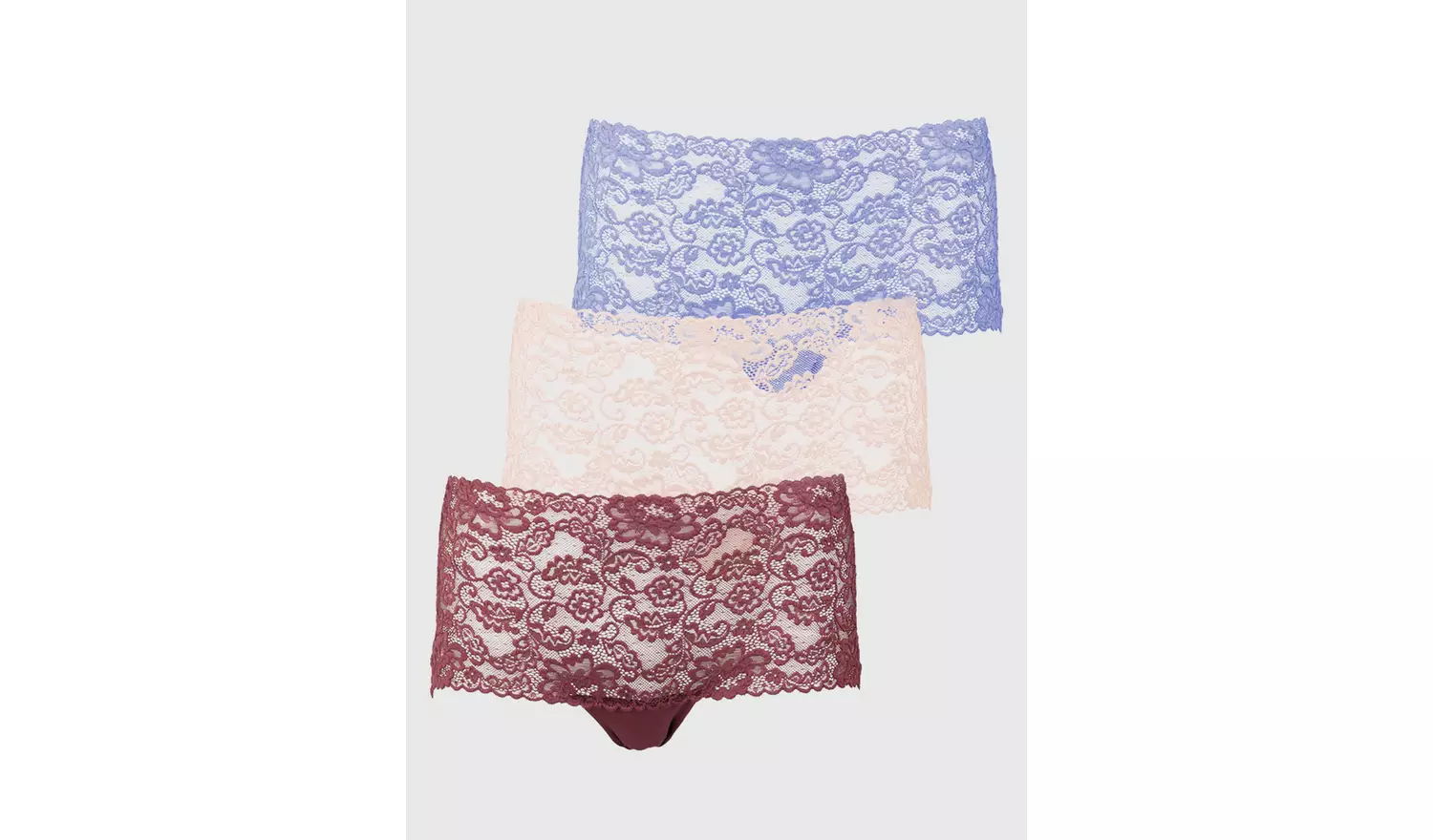 Galloon Lace Knicker Shorts 3 Pack - 6