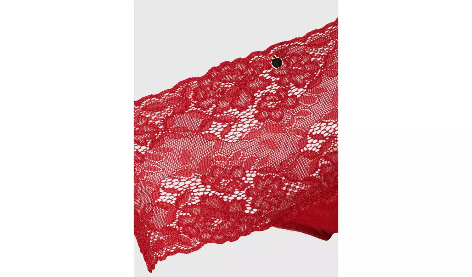 Red Galloon Lace Knicker Shorts - 12