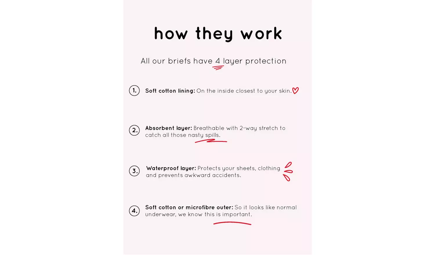 LOVE LUNA Period Midi Knickers 14-16