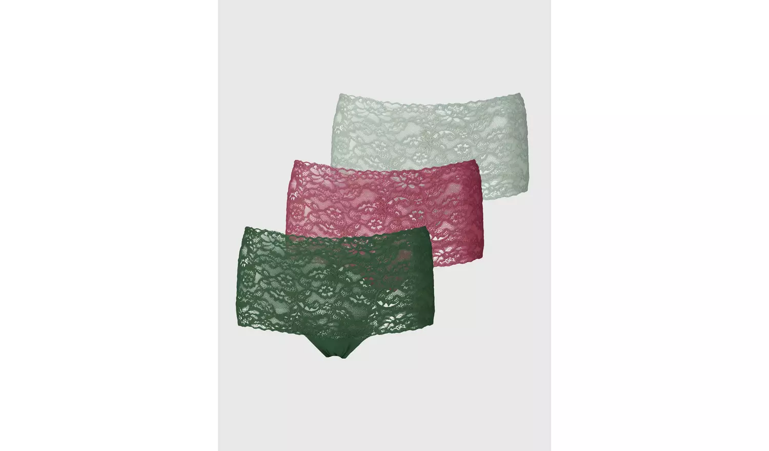 Galloon Lace Knicker Shorts 3 Pack - 20