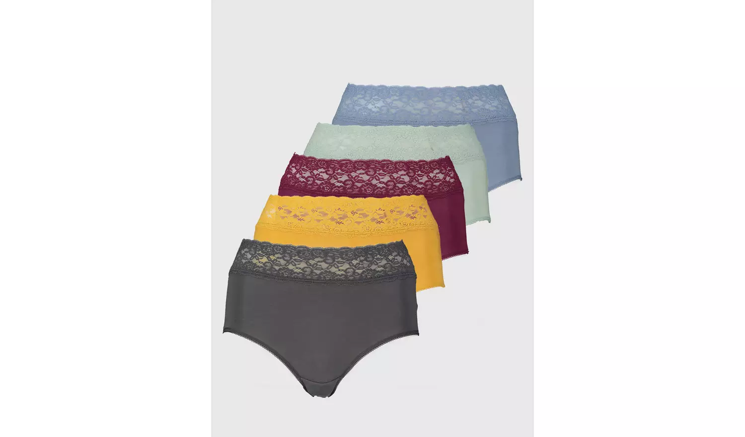 Full Comfort Lace Knickers 5 Pack - 26