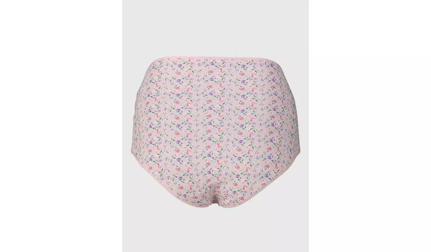 Floral & Plain Full Knickers 5 Pack - 18
