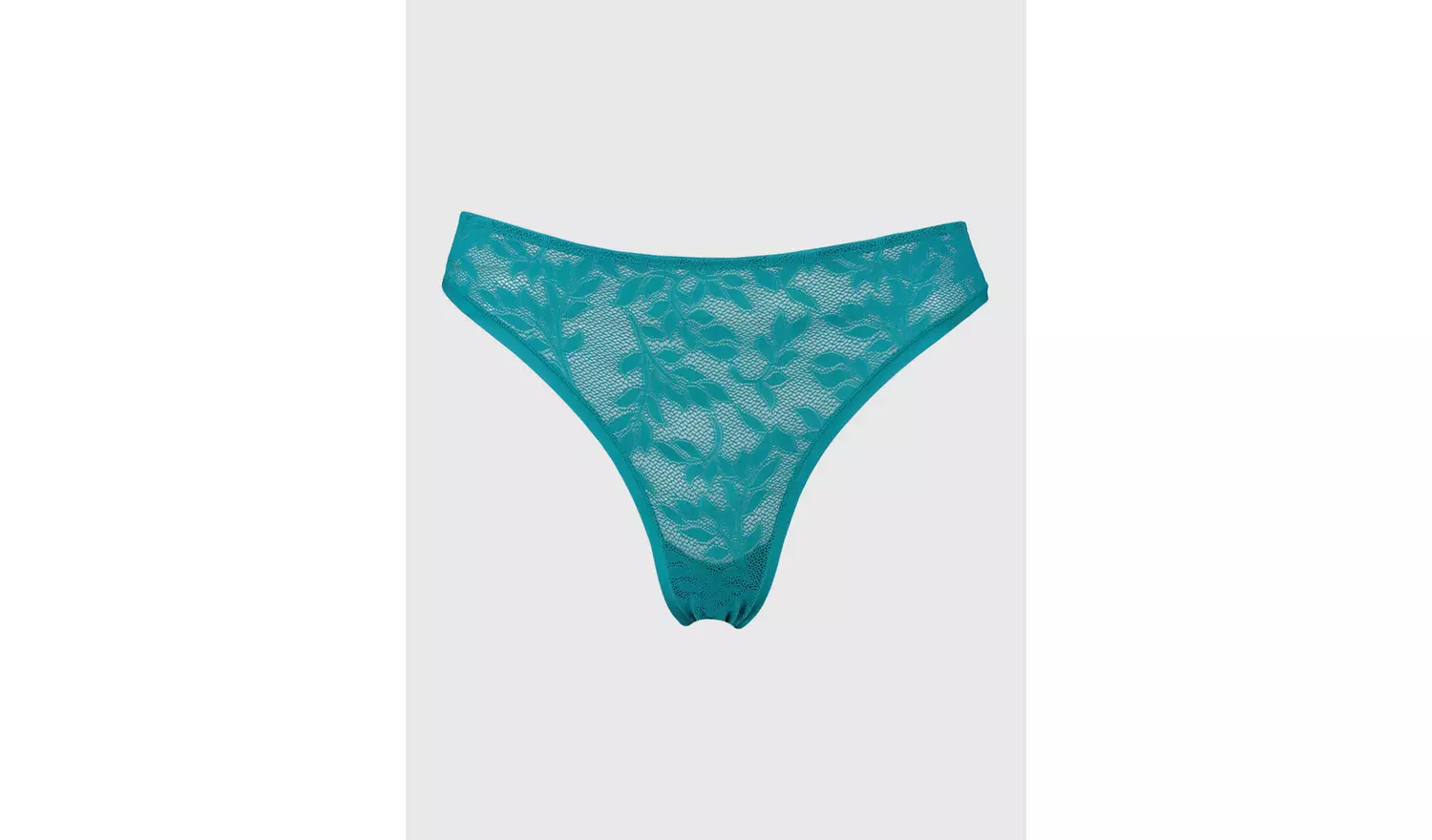 Green Lace Brazilian Knickers - 6