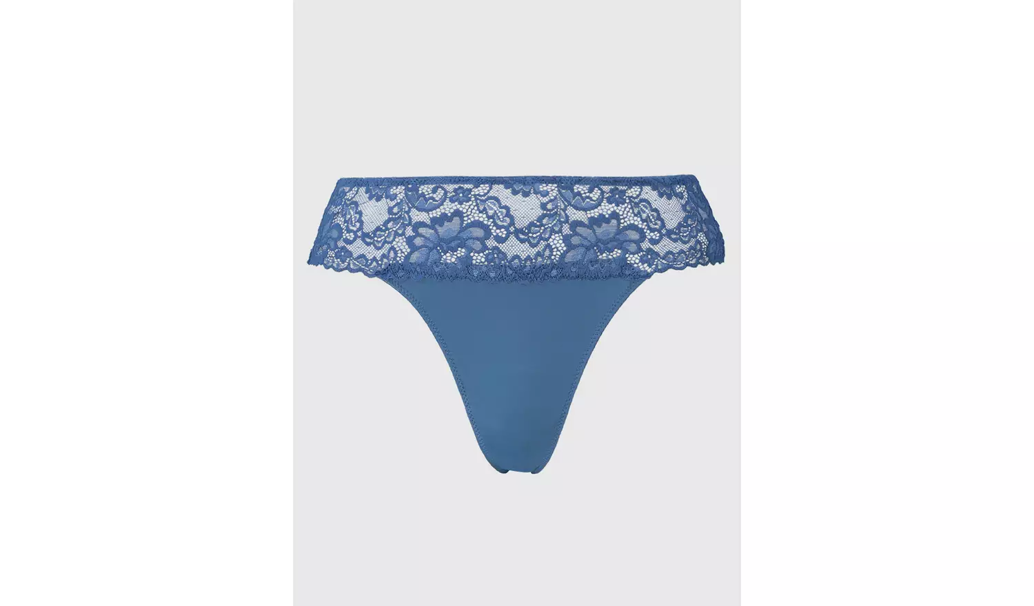 Blue Lace Galloon Thong - 26